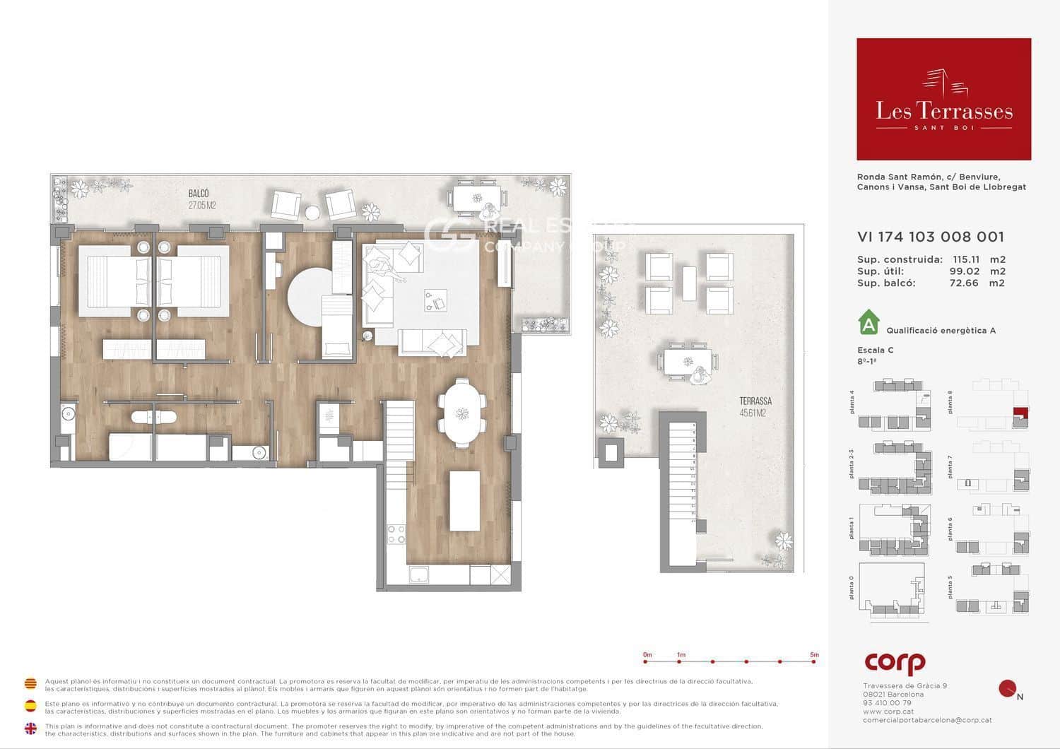 Piso de 3 habitaciones en Sant Boi de Llobregat en venta con piscina - 610.000 € (Ref: 9760982)
