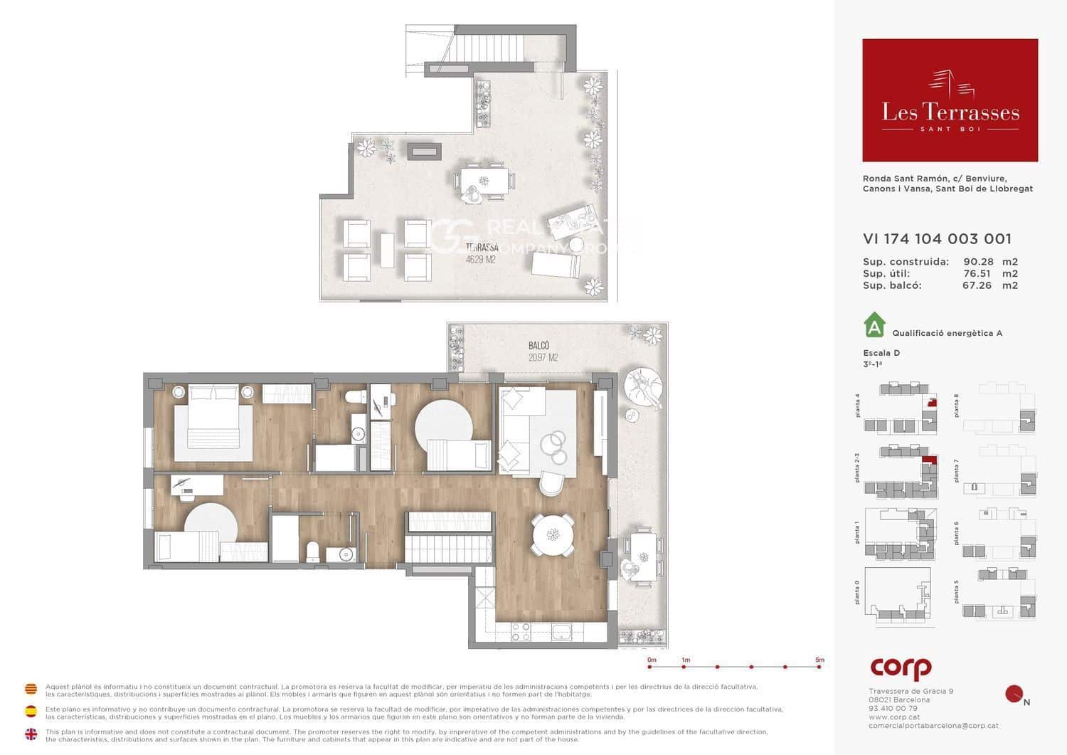 Piso de 3 habitaciones en Sant Boi de Llobregat en venta con piscina - 500.000 € (Ref: 9760983)
