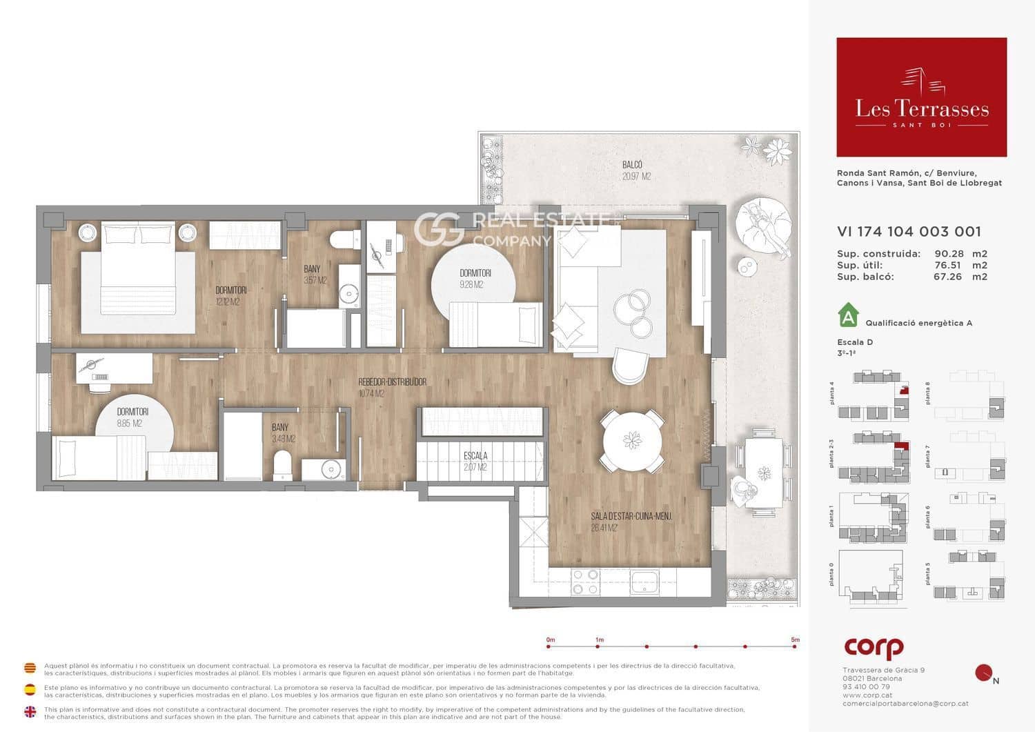 Piso de 3 habitaciones en Sant Boi de Llobregat en venta con piscina - 500.000 € (Ref: 9760983)