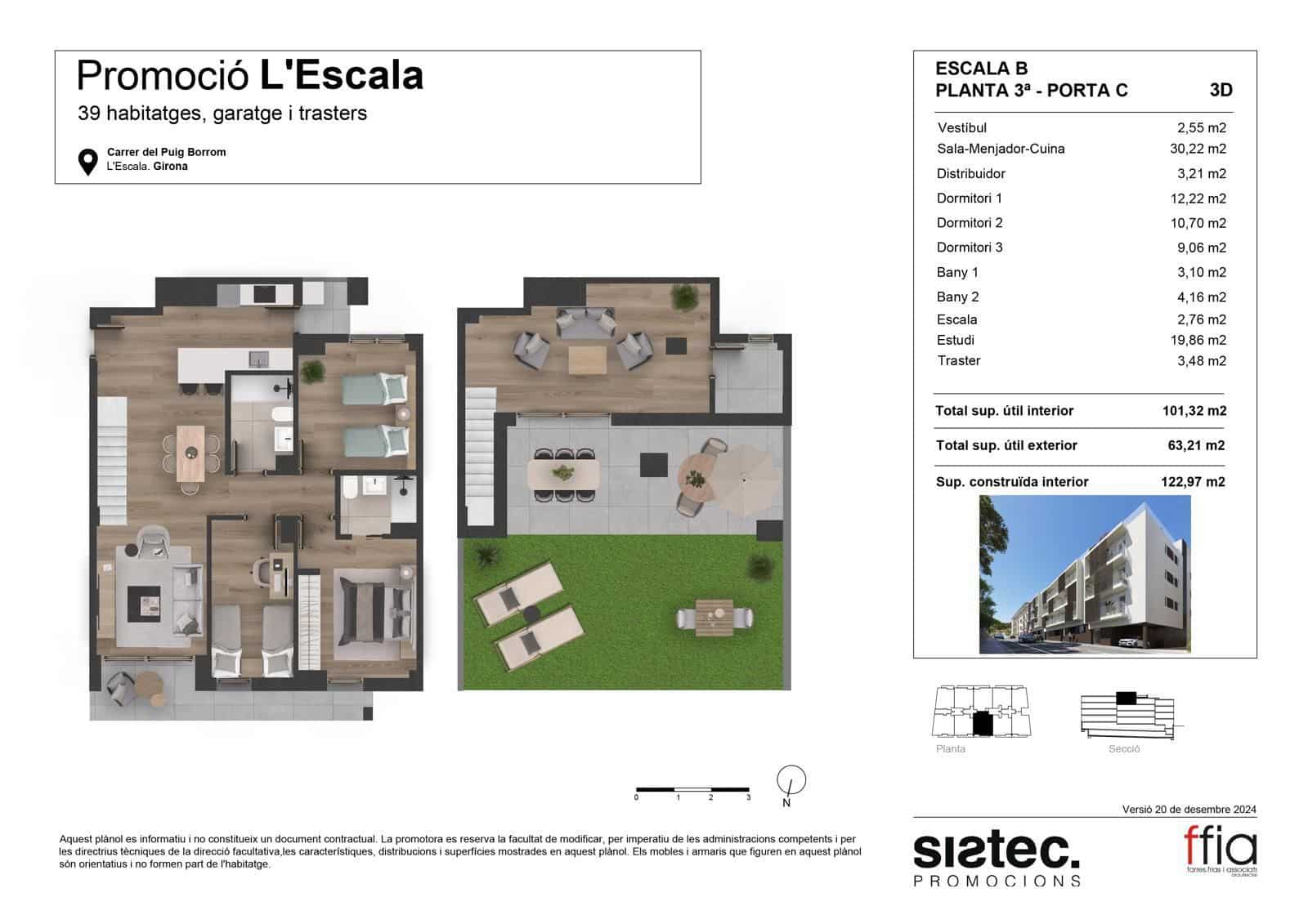3 bedroom Flat for sale in L'Escala with pool - € 603,000 (Ref: 9836798)