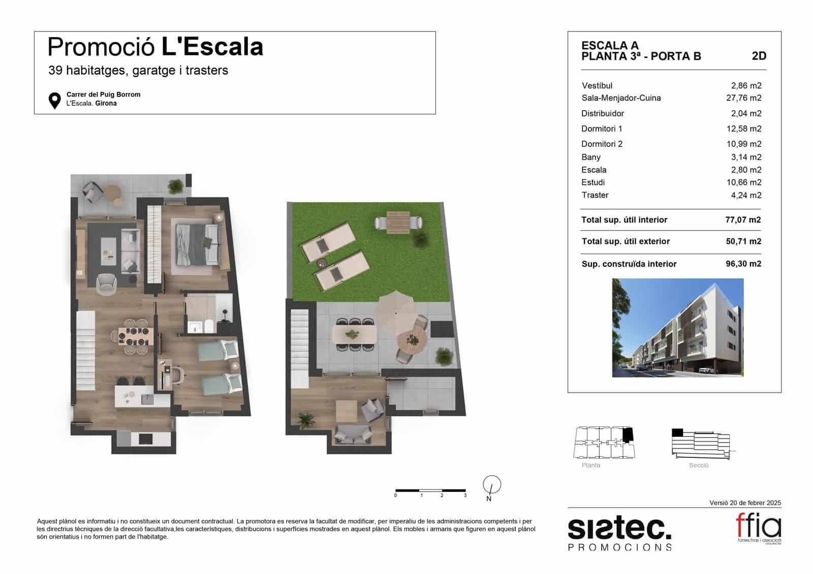 2 bedroom Flat for sale in L'Escala with pool - € 472,000 (Ref: 9836804)