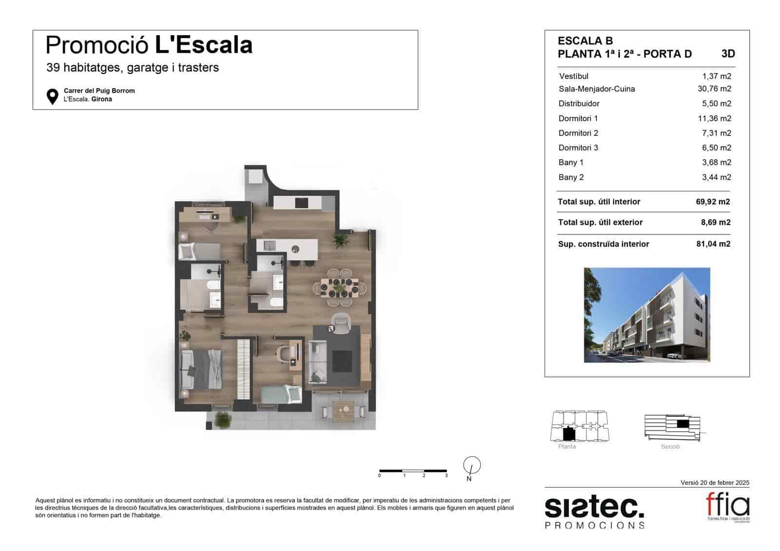 3 bedroom Flat for sale in L'Escala with pool - € 317,000 (Ref: 9836807)