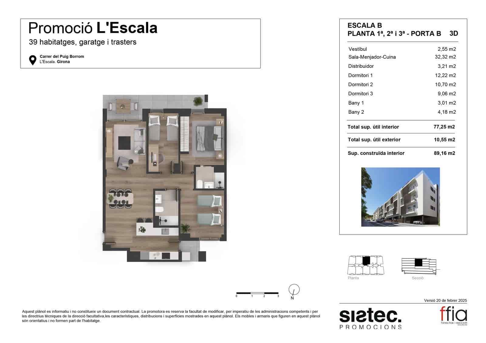 Piso de 3 habitaciones en L'Escala en venta con piscina - 348.000 € (Ref: 9836809)