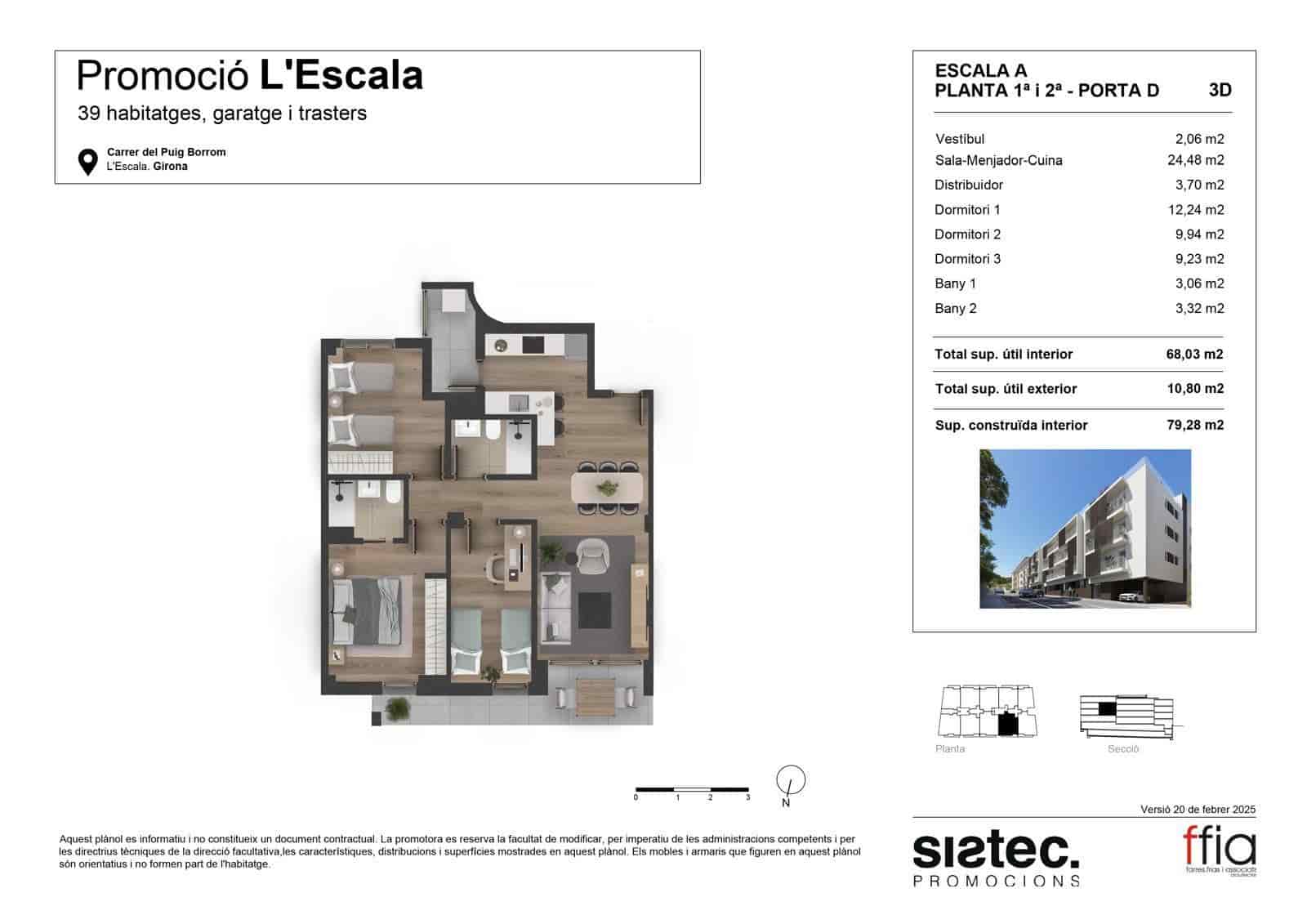3 bedroom Flat for sale in L'Escala with pool - € 313,000 (Ref: 9836811)