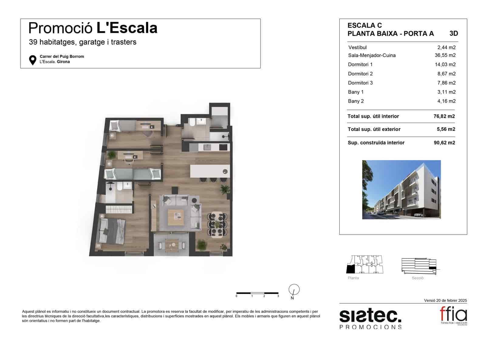 3 bedroom Flat for sale in L'Escala with pool - € 310,000 (Ref: 9836819)