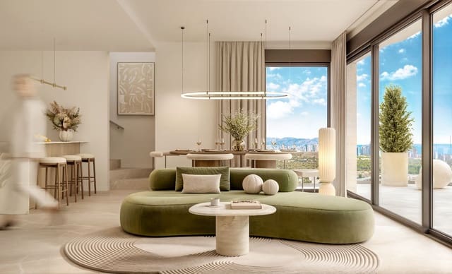2 soverom Penthouse til salgs i Finestrat med svømmebasseng garasje - € 630 000 (Ref: 9996258)