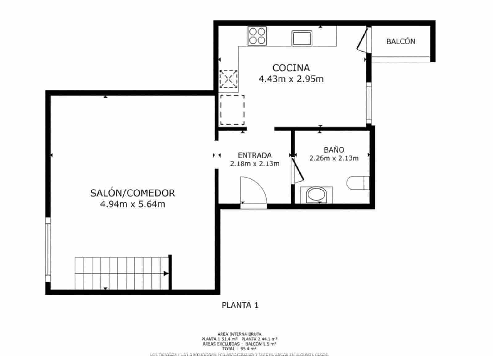 2 bedroom Flat for sale in Barcelona city - € 820,000 (Ref: 9999077)