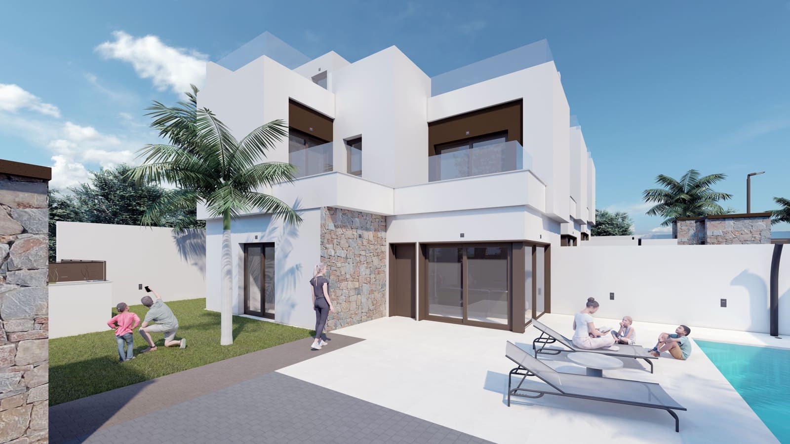 3 soveværelse Byhus til salg i Benijofar med swimmingpool - € 380.000 (Ref: 9069383)