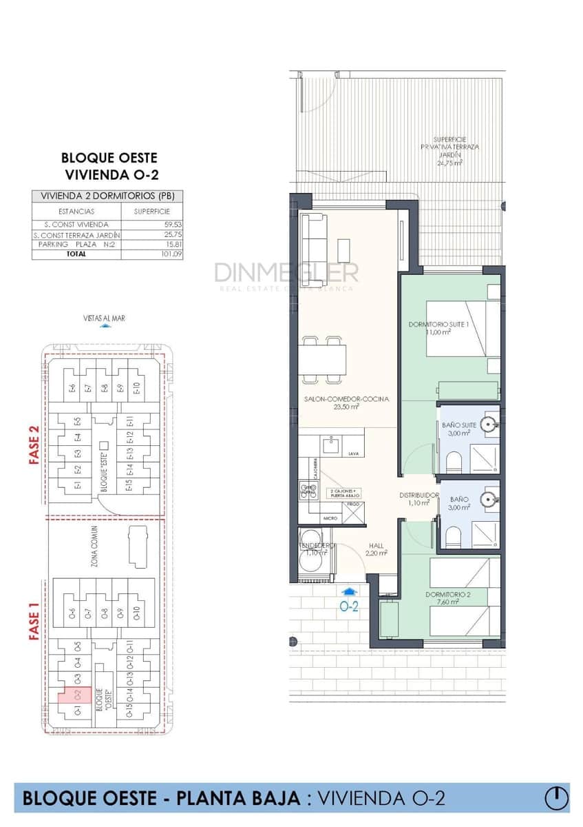 2 bedroom Bungalow for sale in Pilar de la Horadada with pool - € 334,000 (Ref: 9075282)