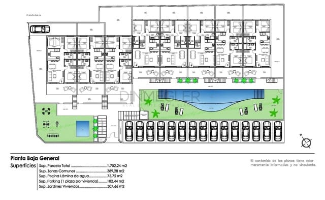 3 slaapkamer Bungalow te koop in Pilar de la Horadada met zwembad - € 290.000 (Ref: 9075285)