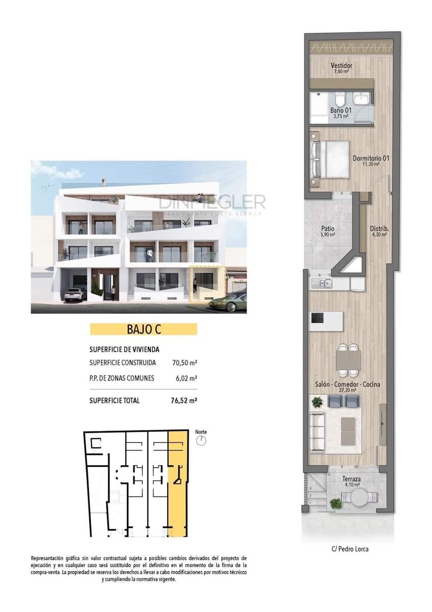 2 chambre Appartement à vendre à Torrevieja avec piscine garage - 219 000 € (Ref: 9075308)