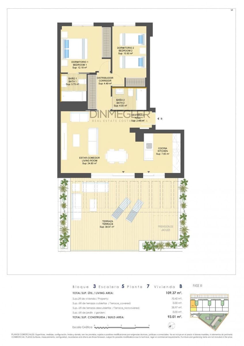 2 soverom Penthouse til salgs i Campoamor med svømmebasseng - € 396 500 (Ref: 9085990)
