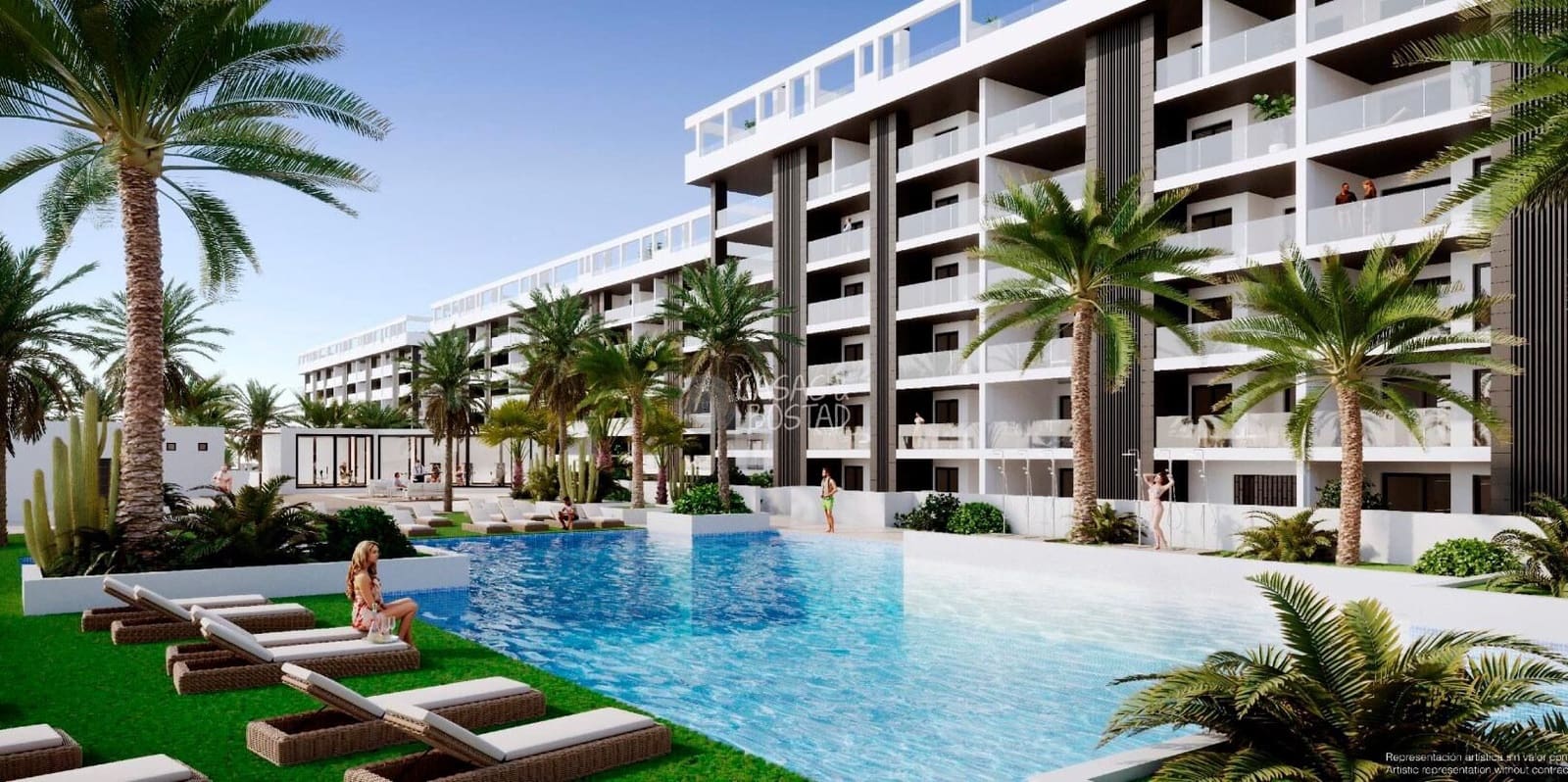 2 makuuhuone Huoneisto myytävänä paikassa Torrevieja mukana uima-altaan - 285 000 € (Ref: 9096156)