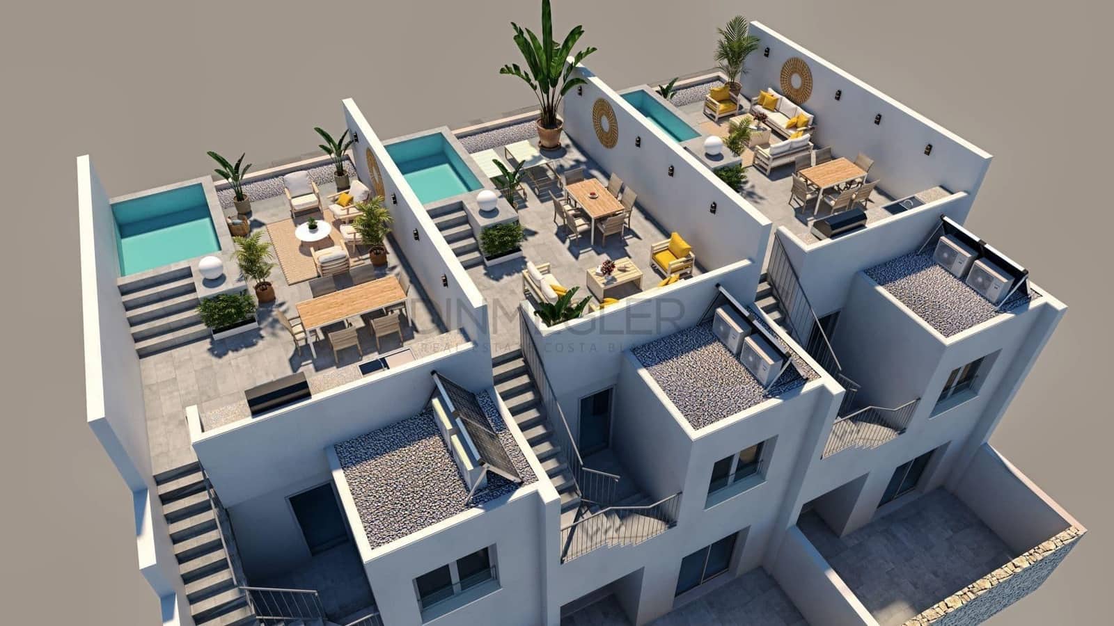 3 soverom Rekkehus til salgs i Torre de la Horadada med svømmebasseng - € 499 900 (Ref: 9096565)