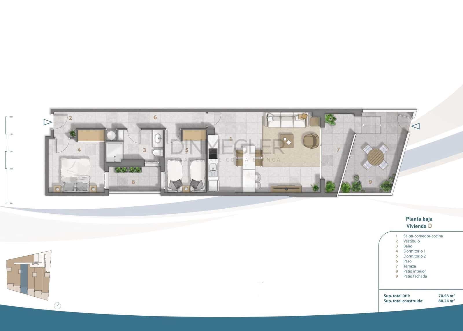 2 camera da letto Appartamento in vendita in Lo Pagan con piscina - 450.000 € (Rif: 9096575)