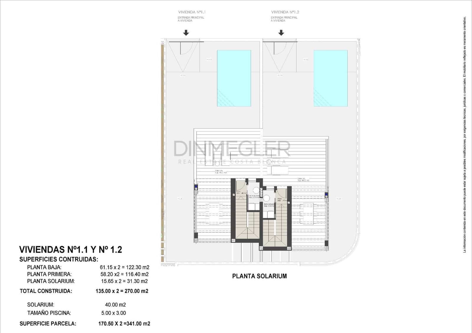 3 soverom Kjedet enebolig til salgs i Torre de la Horadada med svømmebasseng garasje - € 795 000 (Ref: 9108909)