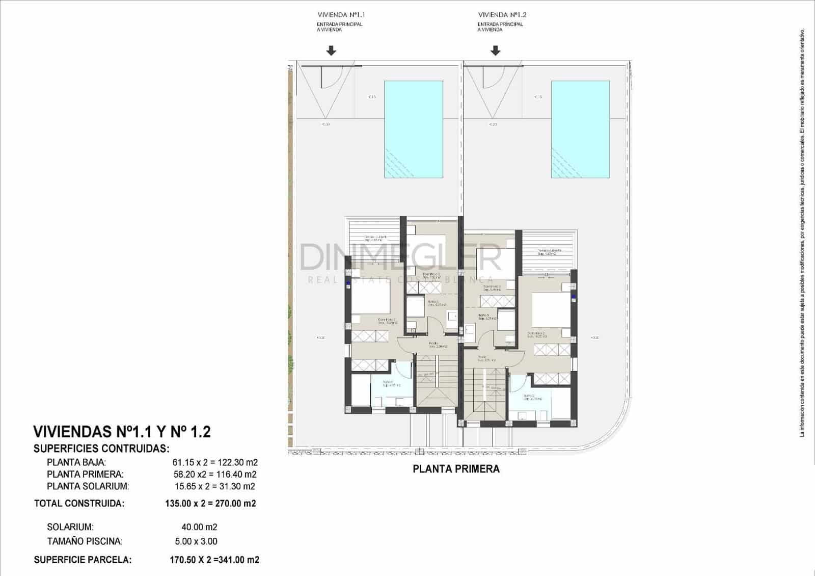 3 soverom Kjedet enebolig til salgs i Torre de la Horadada med svømmebasseng garasje - € 795 000 (Ref: 9108909)