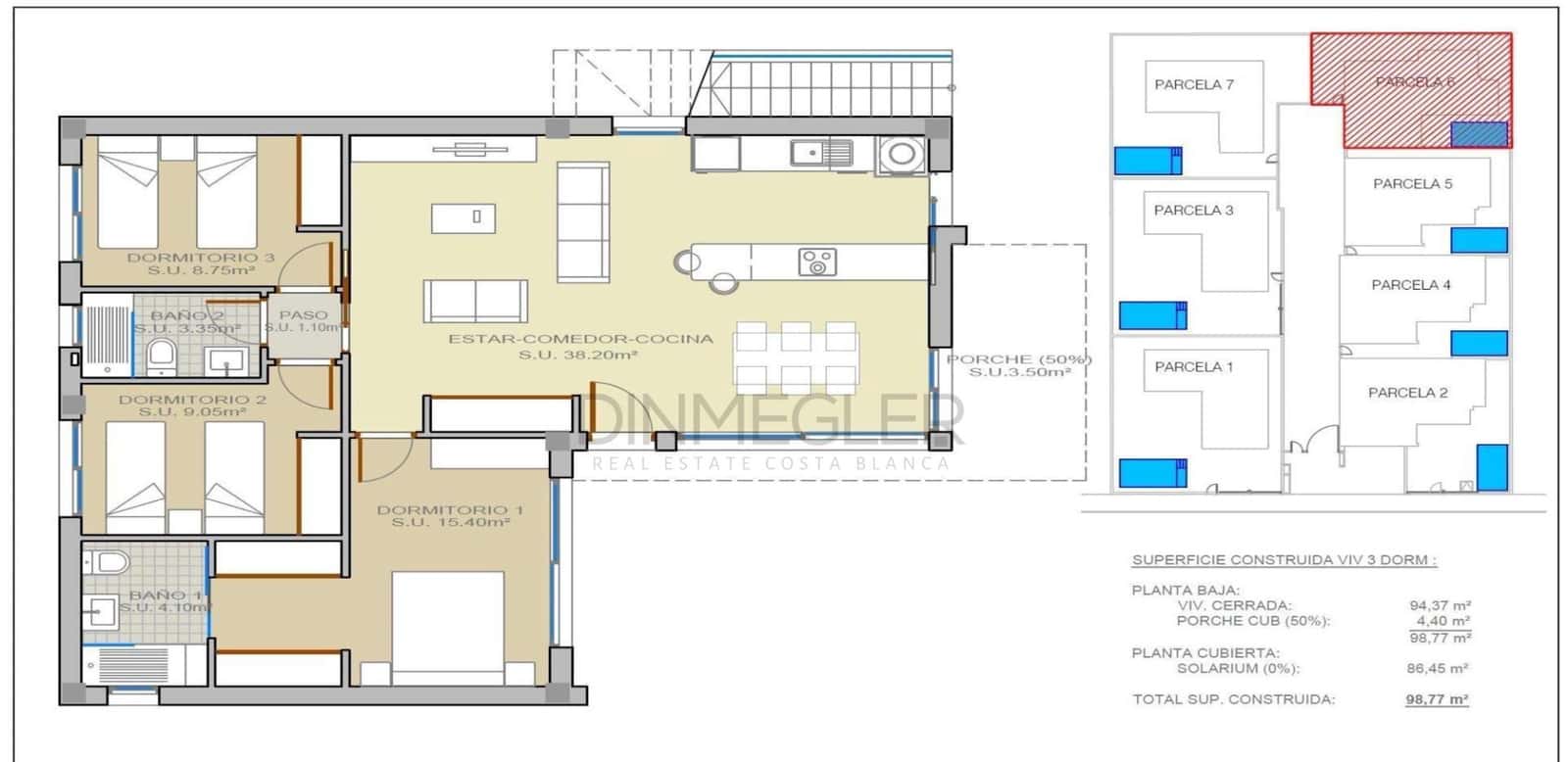 3 sypialnia Willa na sprzedaż w Ciudad Quesada z basenem - 440 000 € (Ref: 9230953)