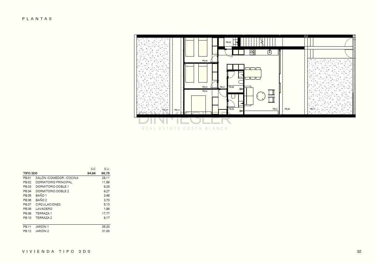 3 bedroom Bungalow for sale in La Florida with pool - € 340,000 (Ref: 9578928)