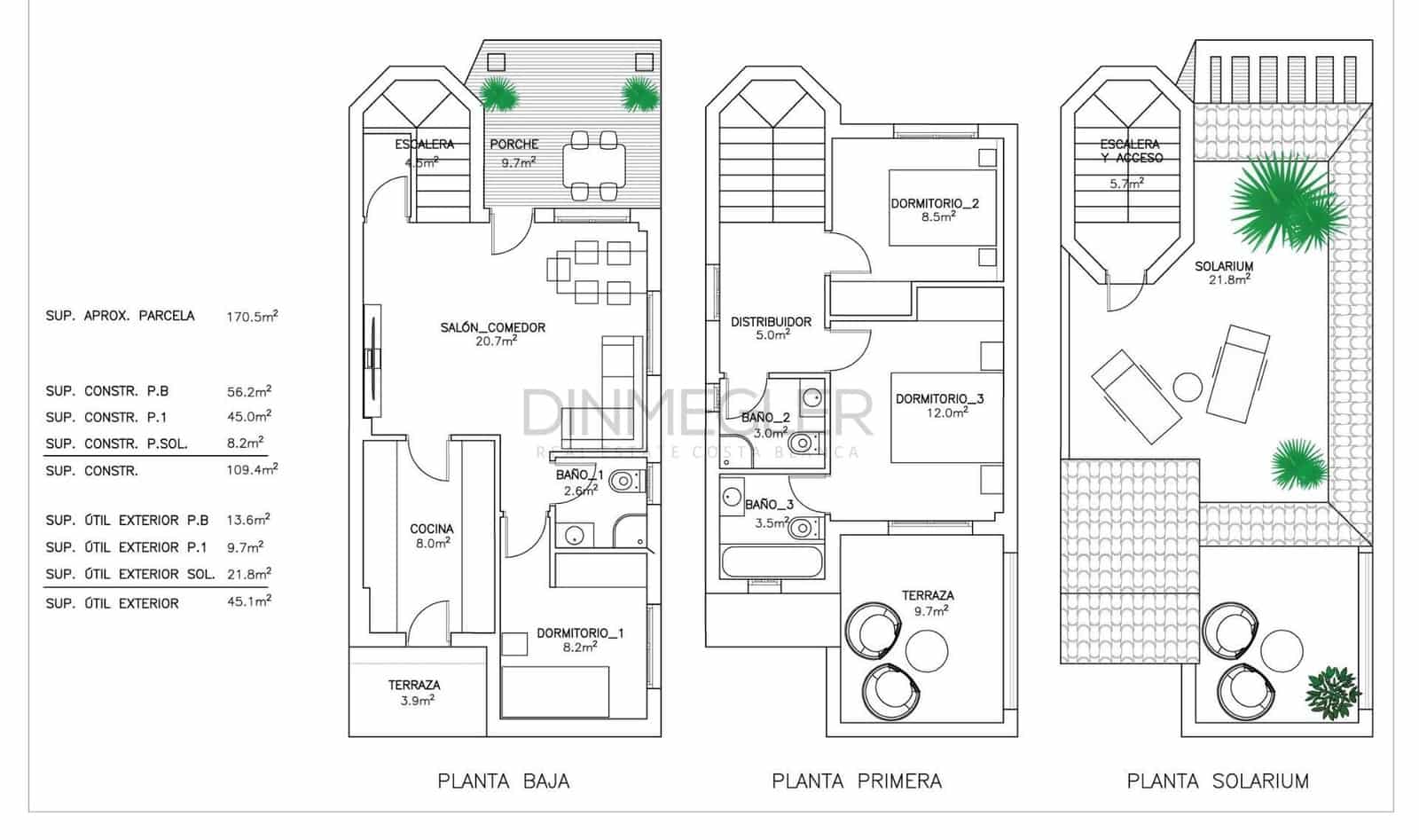 2 chambre Villa/Maison Semi-Mitoyenne à vendre à San Fulgencio avec piscine - 280 000 € (Ref: 9608254)