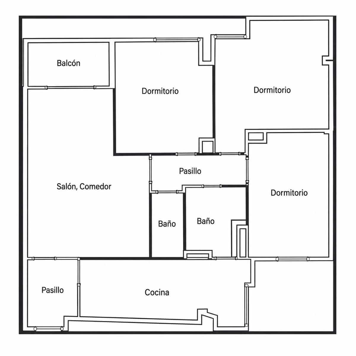 3 sypialnia Mieszkanie na sprzedaż w Miasto Walencja - 247 000 € (Ref: 10049378)