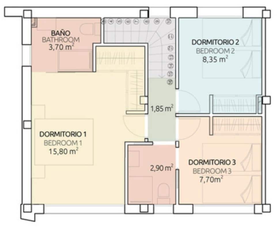 4 soveværelse Semi-Rækkehus til salg i Gran Alacant med swimmingpool - € 395.000 (Ref: 9240442)