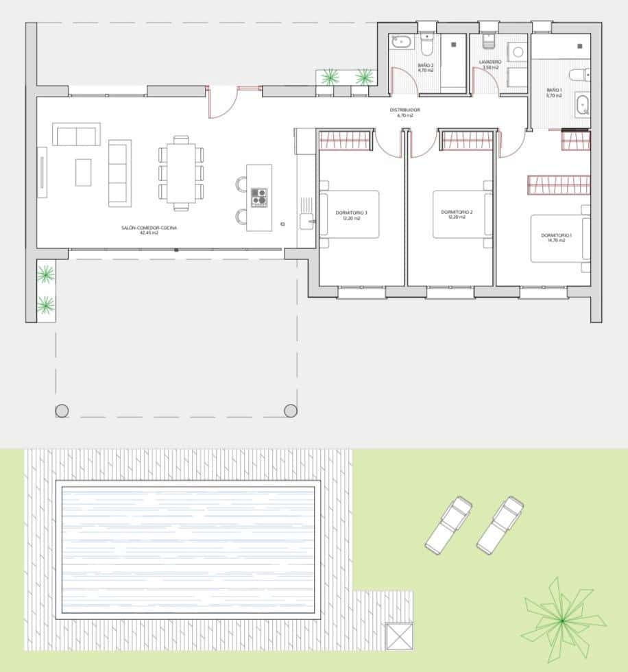 3 bedroom Villa for sale in Pinoso with pool - € 365,000 (Ref: 9247325)