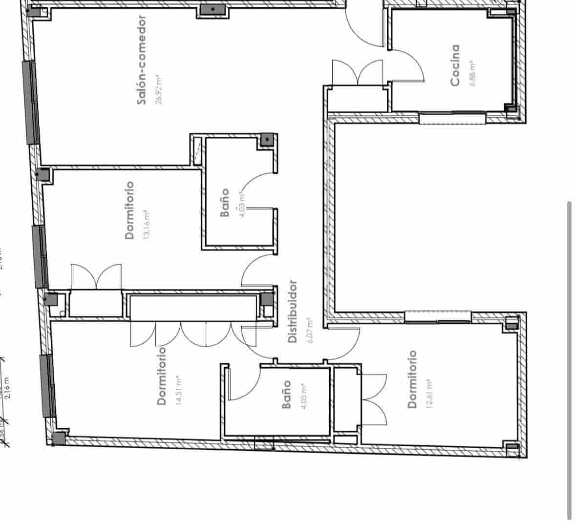 3 soveværelse Lejlighed til leje i Valencia by - € 2.000 (Ref: 9488720)