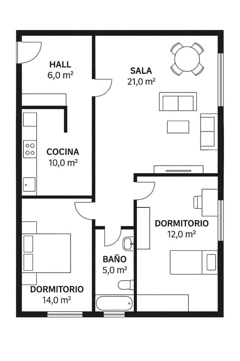 2 camera da letto Appartamento da affittare in Valencia citta con garage - 1.400 € (Rif: 9582984)