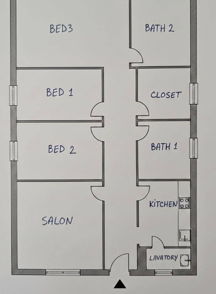 3 sovrum Lägenhet att hyra i Valencia stad med pool - 2 200 € (Ref: 9605015)