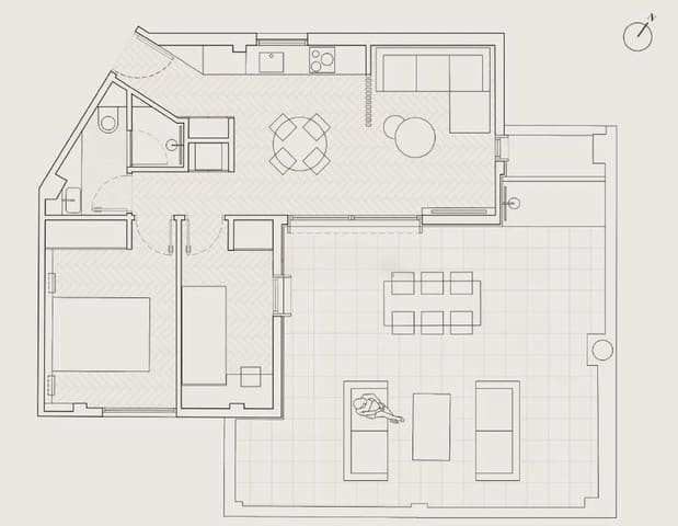 2 chambre Penthouse à vendre à Arrancapins, Valence ville - 420 000 € (Ref: 9645059)