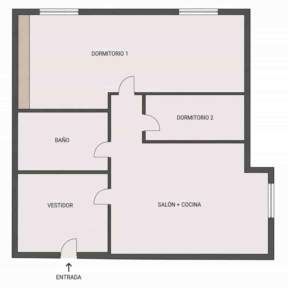 2 slaapkamer Flat te koop in Valencia stad - € 195.000 (Ref: 9791086)