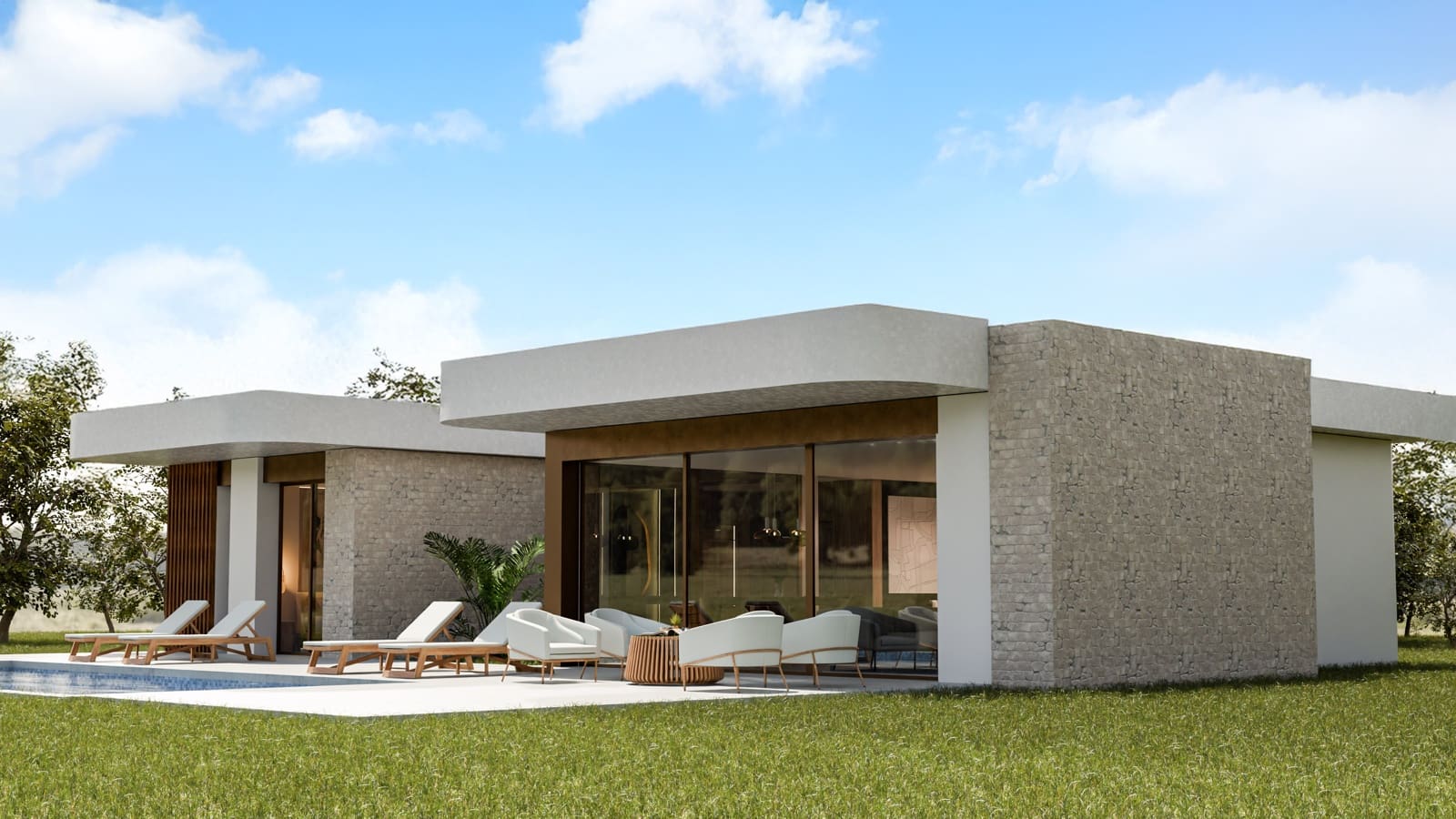 3 makuuhuone Huvila myytävänä paikassa Aspe mukana uima-altaan 
autotalli - 417 000 € (Ref: 9316979)