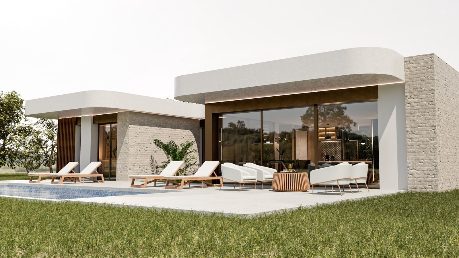 3 makuuhuone Huvila myytävänä paikassa Aspe mukana uima-altaan 
autotalli - 417 000 € (Ref: 9316979)