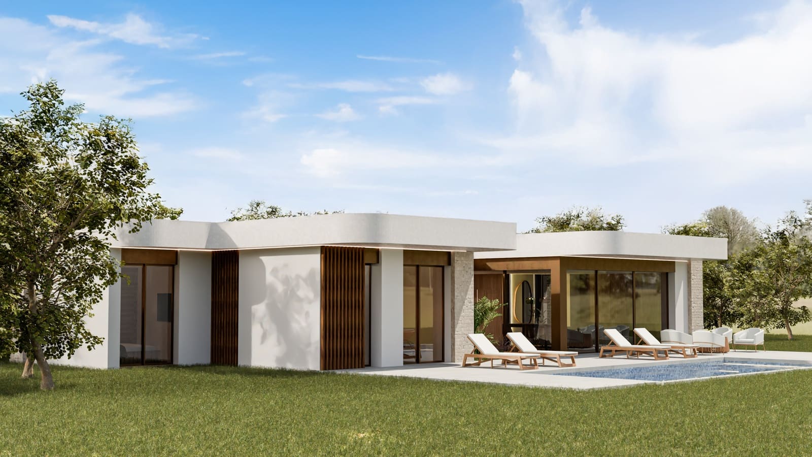 3 makuuhuone Huvila myytävänä paikassa Aspe mukana uima-altaan 
autotalli - 417 000 € (Ref: 9316979)