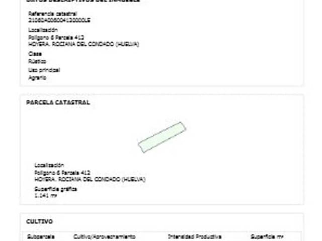 Grunde uden byggetilladelser til salg i Rociana del Condado - € 6.500 (Ref: 9781162)