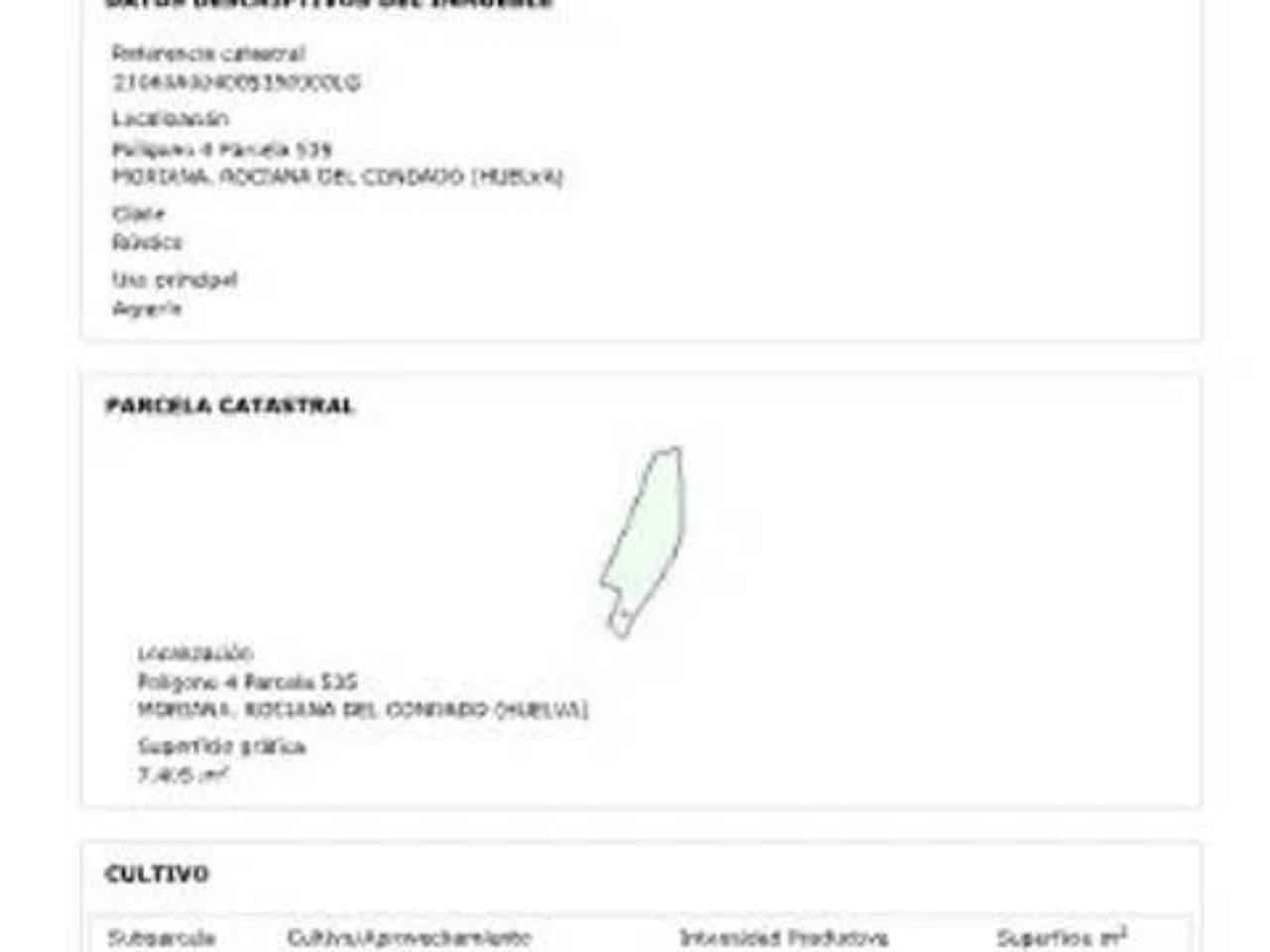 Ubebygd land til salgs i Rociana del Condado - € 7 405 (Ref: 9781180)