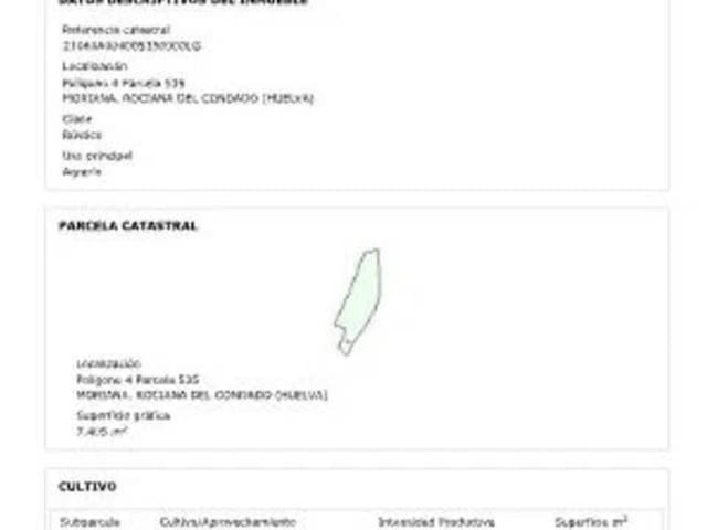 Ubebygd land til salgs i Rociana del Condado - € 7 405 (Ref: 9781180)