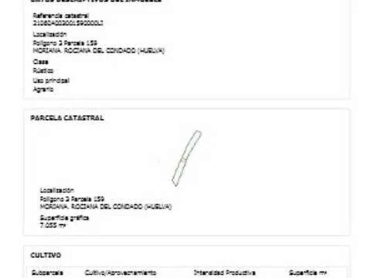 Undeveloped Land for sale in Rociana del Condado - € 10,583 (Ref: 9781184)