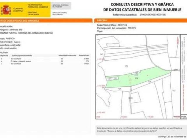 Terre non Aménagée à vendre à Rociana del Condado - 14 402 € (Ref: 9781186)