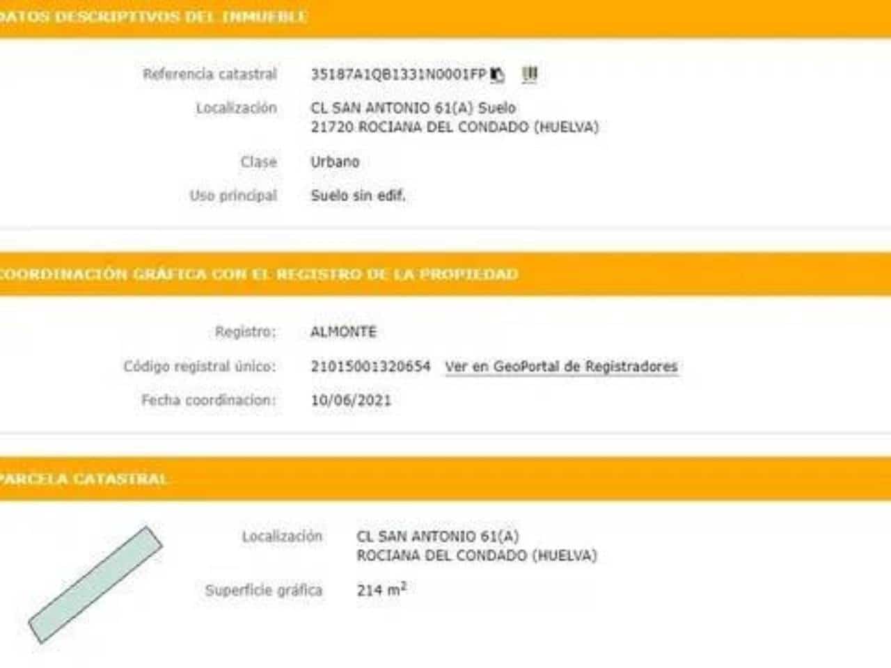 Undeveloped Land for sale in Rociana del Condado - € 35,000 (Ref: 9781191)