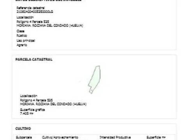 Undeveloped Land for sale in Rociana del Condado - € 11,007 (Ref: 9781193)