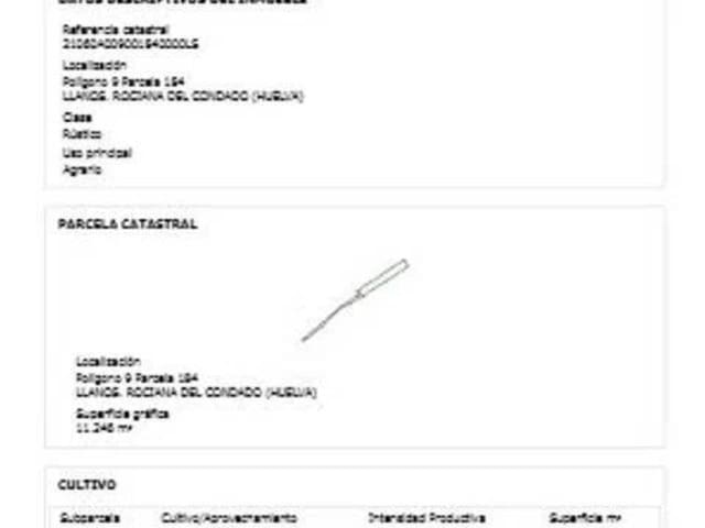 Undeveloped Land for sale in Rociana del Condado - € 22,500 (Ref: 9781197)