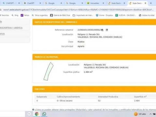 Ubebygd land til salgs i Rociana del Condado - € 10 000 (Ref: 9781222)