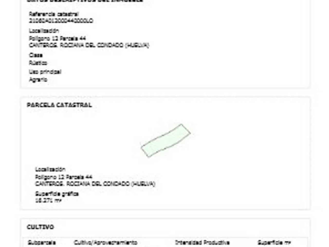 Undeveloped Land for sale in Rociana del Condado - € 22,000 (Ref: 9781225)