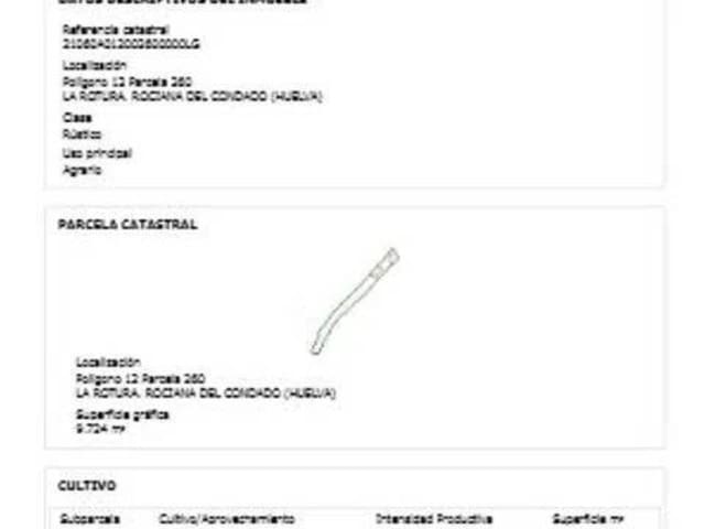 Ubebygd land til salgs i Rociana del Condado - € 53 758 (Ref: 9781232)