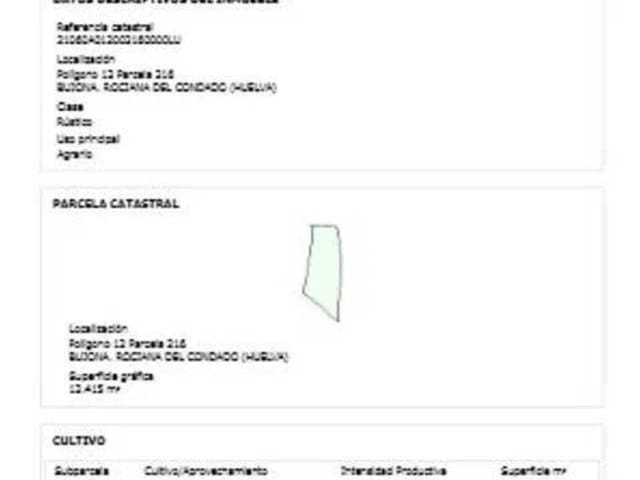 Ubebygd land til salgs i Rociana del Condado - € 53 758 (Ref: 9781232)