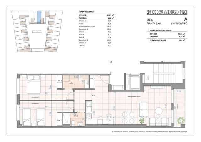 2 soverom Leilighet til salgs i Puçol - € 249 000 (Ref: 9571648)