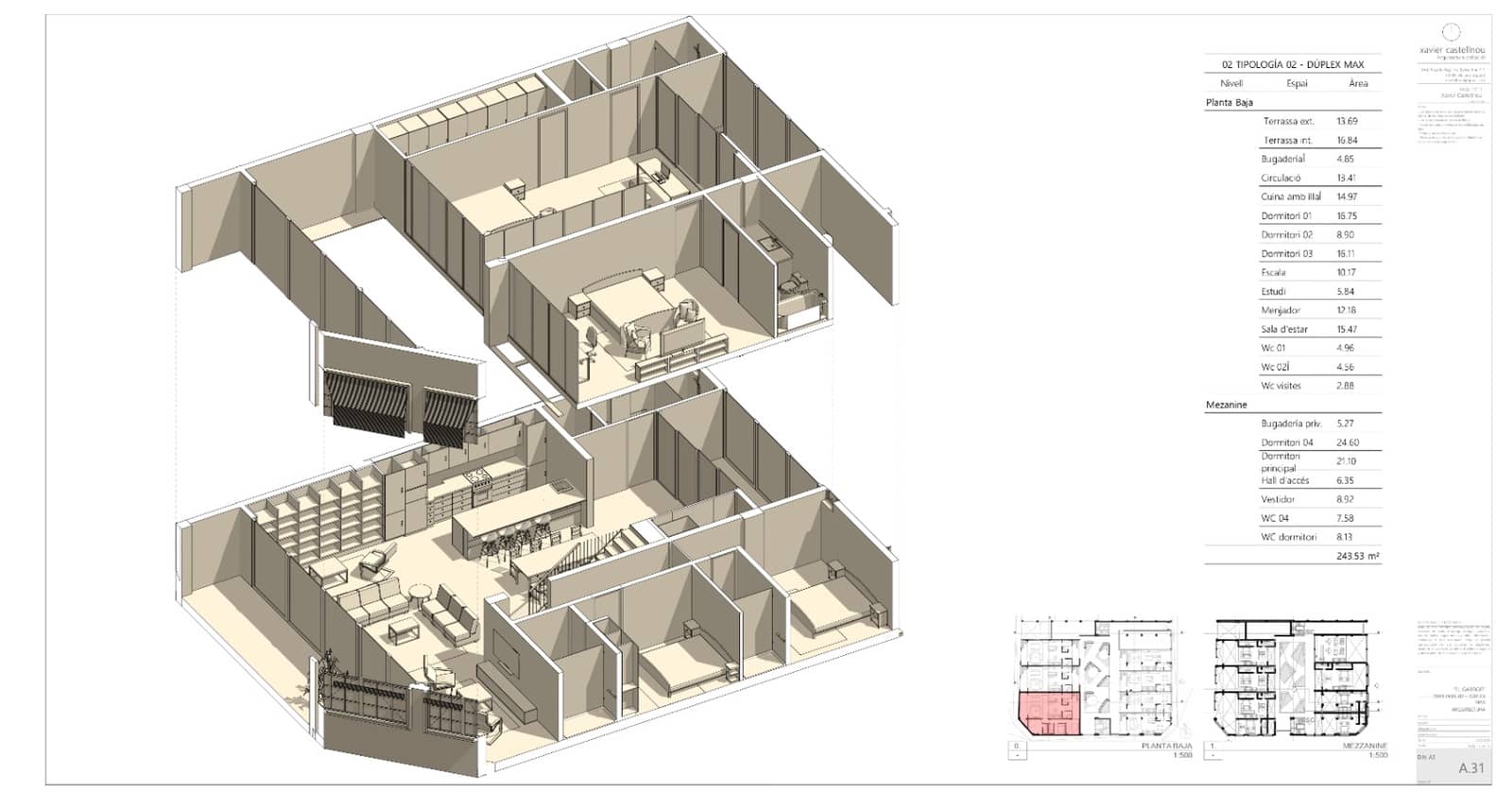 2 soveværelse Loft til salg i Pego med garage - € 275.000 (Ref: 9152500)