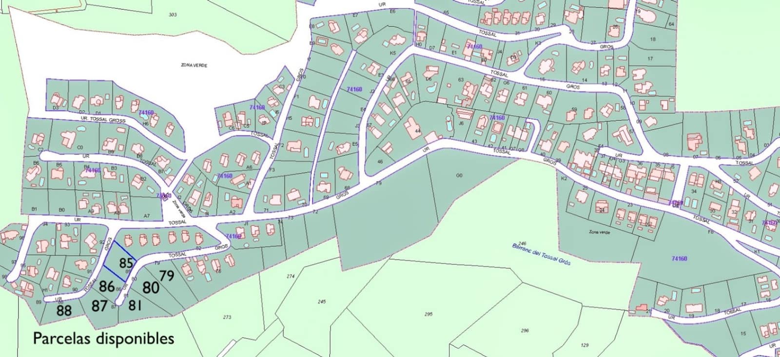 Tontti myytävänä paikassa La Font d'En Carros - 50 000 € (Ref: 9453028)